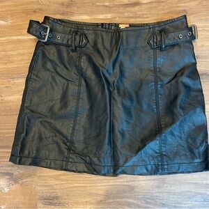Free People Black Mini Skirt